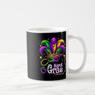 Mardi Gras Shirts For Women Kids Men Beads Mask Fe Coffee Mug