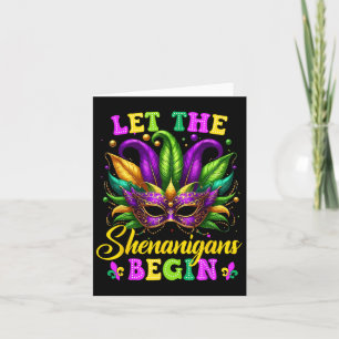 Mardi Gras Shirts Let The Shenanigans Begin Kids M Card
