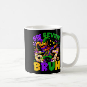 Mardi Gras Six Seven 67 Bruh Meme Dabbing Leprecha Coffee Mug