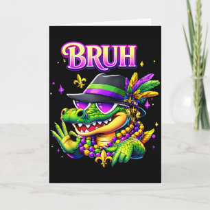 Mardi Gras Six Seven 6 7 Meme Bruh Mardigator Alli Card