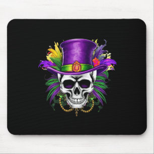 Mardi Gras Skull Carnival Tuesday New Orleans Trip Mouse Pad