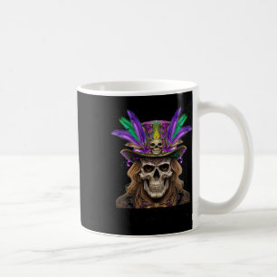 Mardi Gras Skull Top Hat New Orleans Witch Doctor Coffee Mug