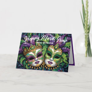 💚💜💛 Mardi Gras Splendour Card