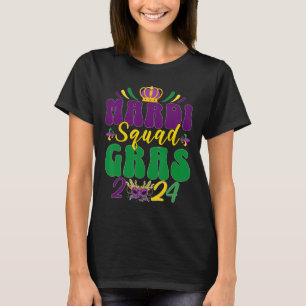 Mardi Gras Squad 2024 Group Matching Celebration T-Shirt