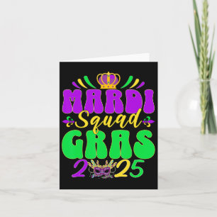 Mardi Gras Squad 2025 Mardi Gras Group Matching Ce Card