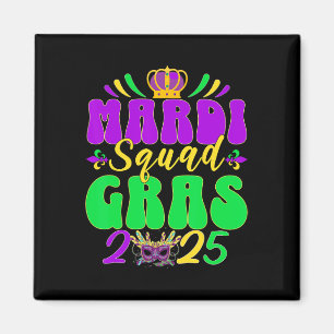 Mardi Gras Squad 2025 Mardi Gras Group Matching Ce Magnet