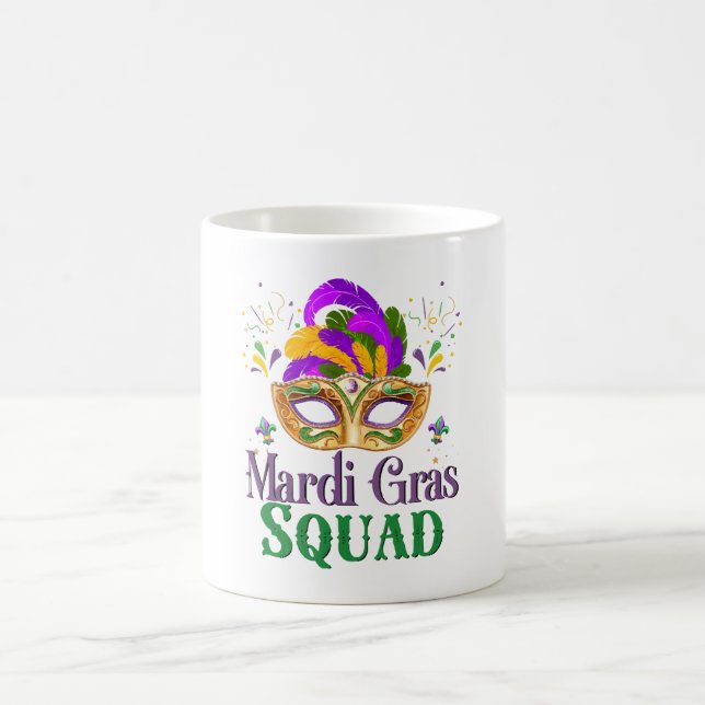 Mardi Gras Squad Coffee Mug (Center)