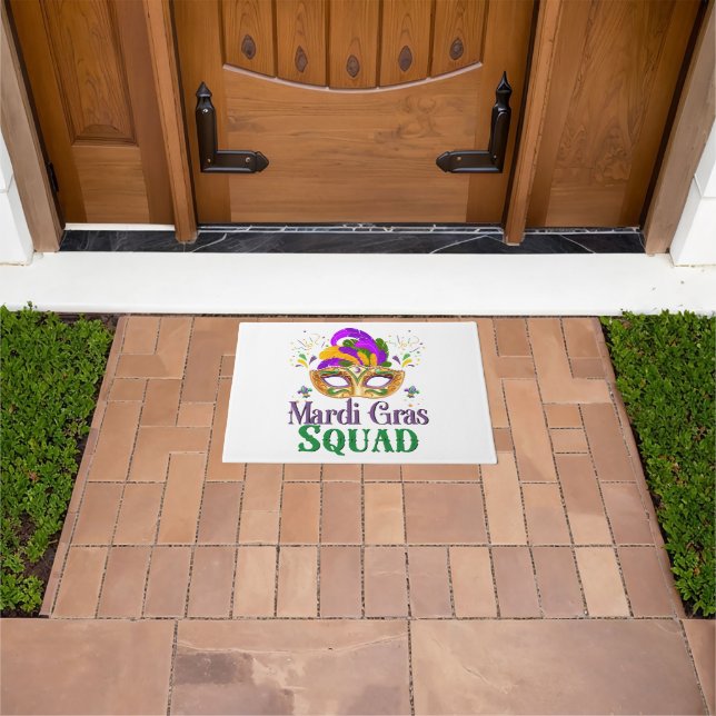 Mardi Gras Squad Doormat (Outdoor)