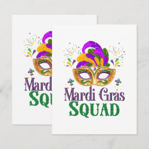 Mardi Gras Squad Enclosure Card