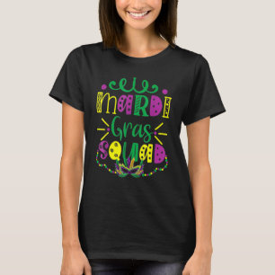 Mardi Gras Squad Funny Festival Parade Party Costu T-Shirt