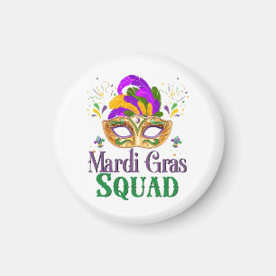 Mardi Gras Squad Magnet