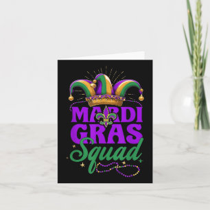 Mardi Gras Squad Matching Group Mardi Gras Cruise  Card