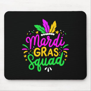 Mardi Gras Squad Party Gift Mouse Pad