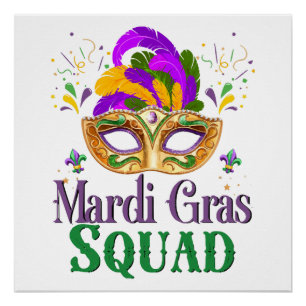 Mardi Gras Squad Poster