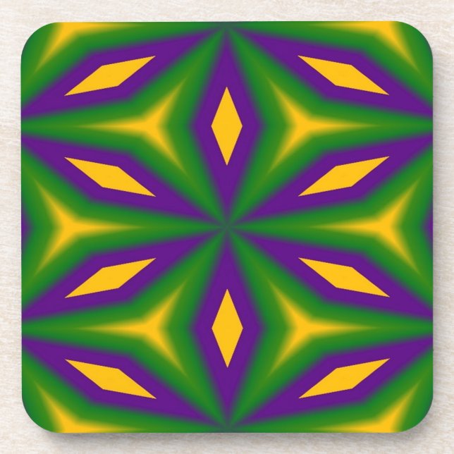 Mardi Gras Star Coaster (Front)