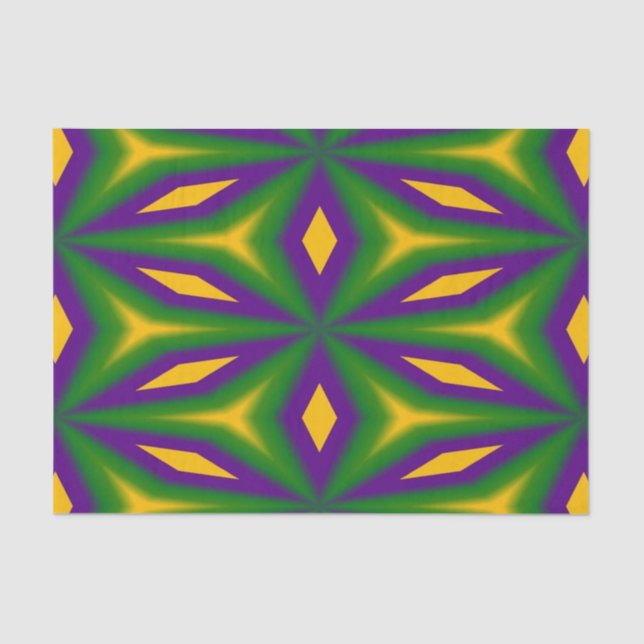 Mardi Gras Star Tissue Paper (Front)