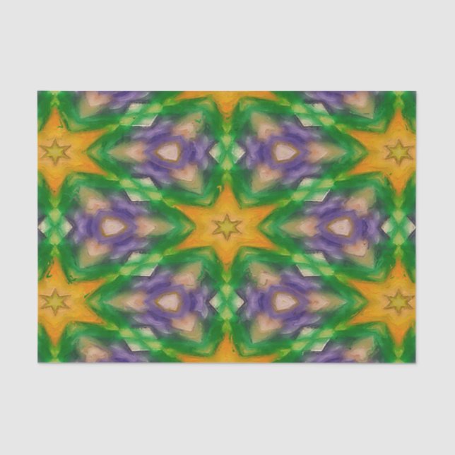 Mardi Gras Stars tissue paper (Front)