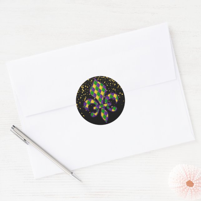 Mardi Gras Sticker (Envelope)