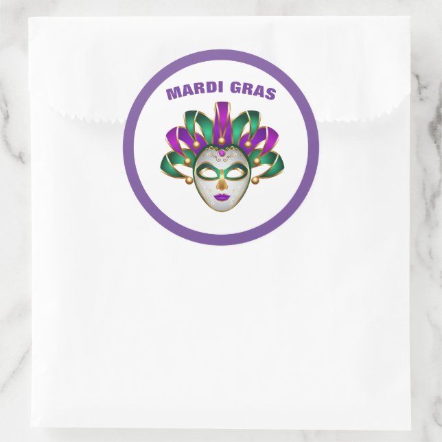 Mardi Gras Sticker (Bag)