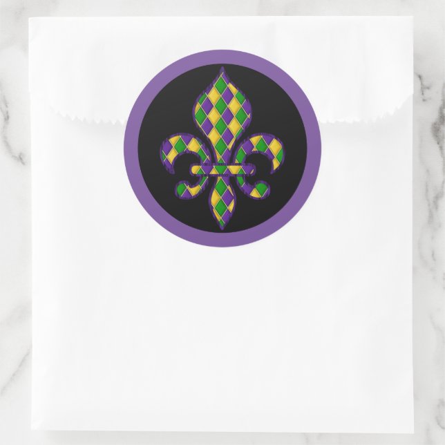 Mardi Gras Sticker (Bag)