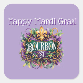 Mardi Gras Sticker