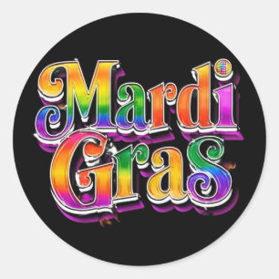 mardi gras sticker sheet