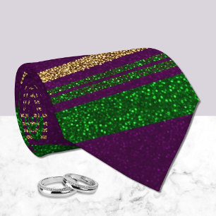 Mardi Gras Striped Tie