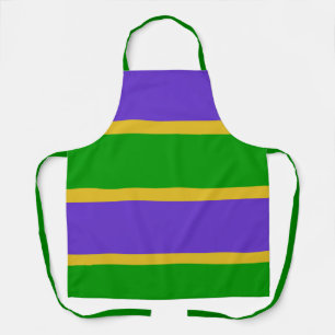 Mardi Gras Stripes Apron