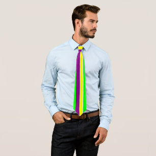Mardi Gras Stripes Tie