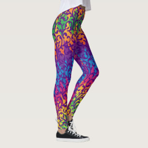 Mardi Gras Style Colourful Leggings