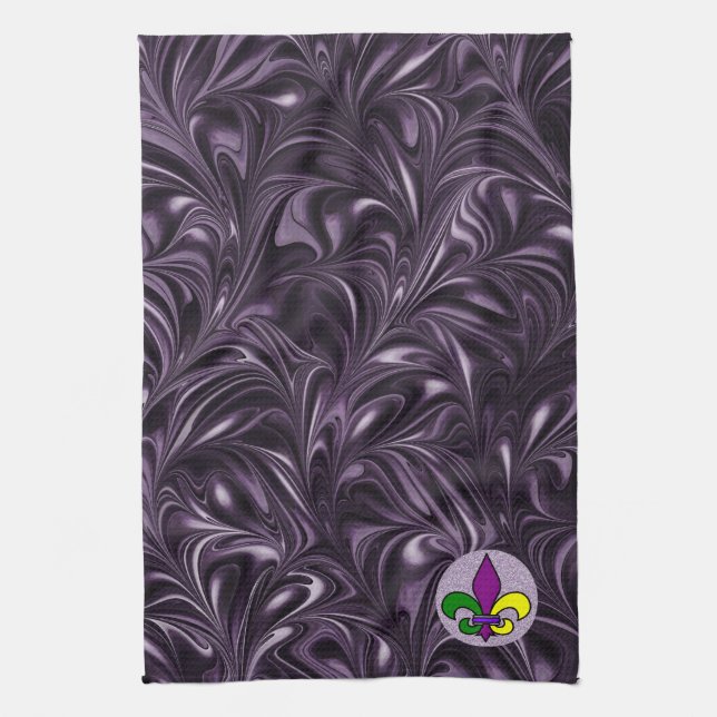 Mardi Gras Tea Towel (Vertical)