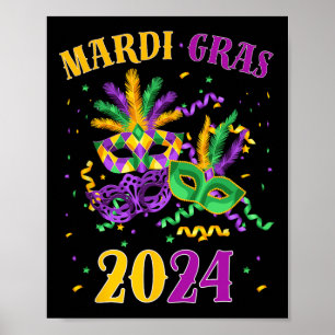 Mardi Gras Tee Carnival Mardi Gras Men Women Kids Poster