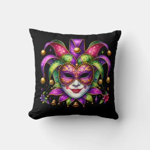 Mardi Gras Throw Pillow