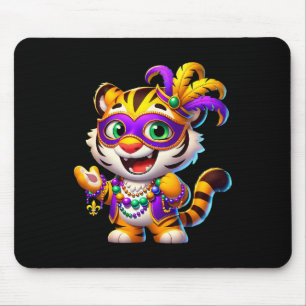 Mardi Gras Tiger Costume Animal New Orleans Party Mouse Pad