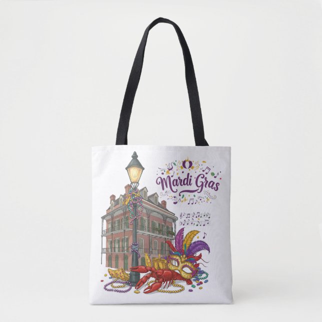 Mardi Gras Tote Bag (Front)