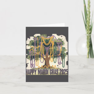 Mardi Gras Tree Carnival New 2024 For Women Valent Card