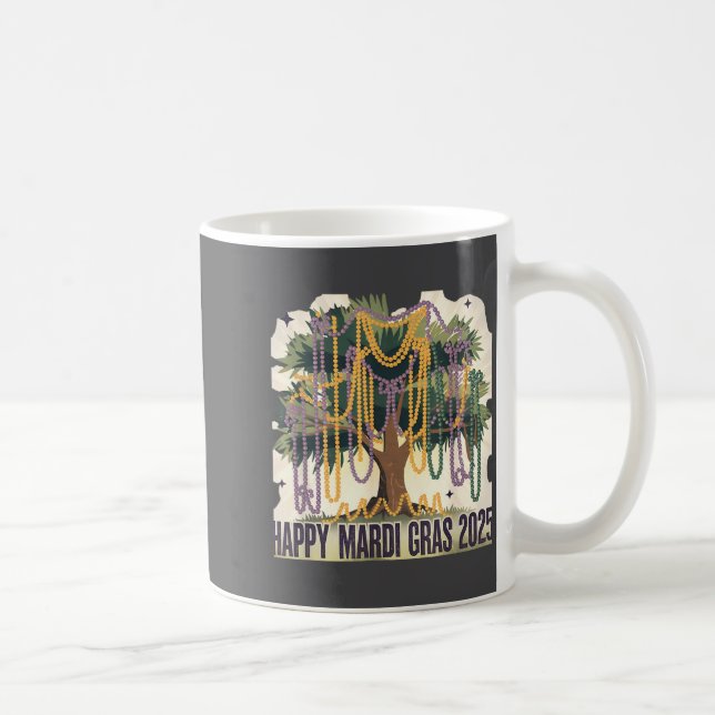 Mardi Gras Tree Carnival New 2024 For Women Valent Coffee Mug (Right)