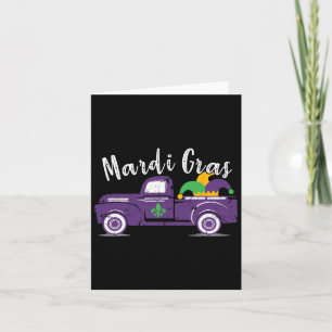 Mardi Gras Truck - Funny Mardi Gras Gift Card