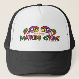 MARDI-GRAS TRUCKER HAT