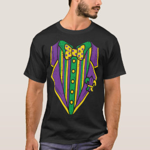 Mardi Gras Tuxedo Costume  Suit Men Boys Kids Todd T-Shirt