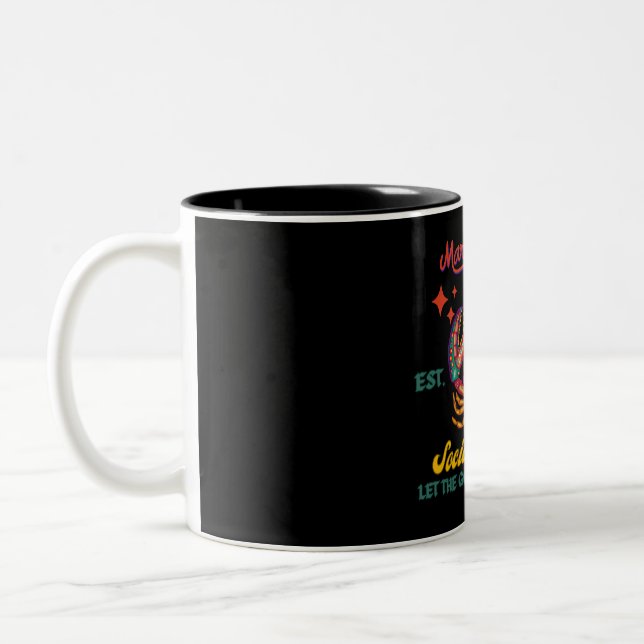 Mardi Gras Two-Tone Coffee Mug (Left)