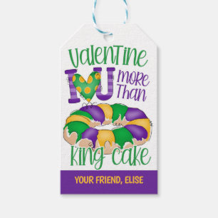 Mardi Gras Valentine Favour Tag