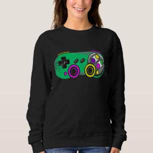 Mardi Gras Video Game Apparel Festival Party Costu Sweatshirt