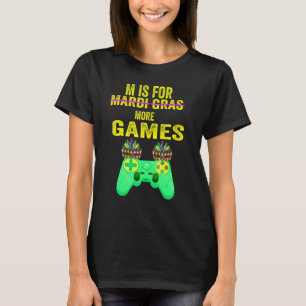 Mardi Gras Video Game Controller Awesome Boys Cost T-Shirt