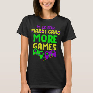 Mardi Gras Video Game Controller Awesome Boys Cost T-Shirt