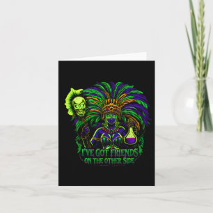 Mardi Gras Witch Doctor Conjure Hexe For Men Women Card