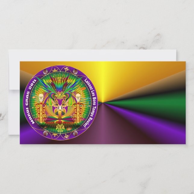 Mardi Gras Witch Doctor-Skull V-1 (Front)