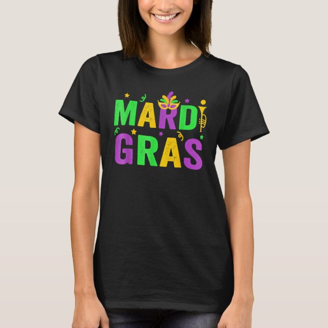 Mardi Gras  Women Men Mardi Gras Kids Mardi Gras B T-Shirt (Front)