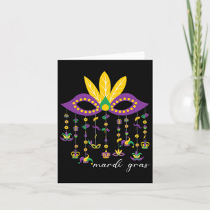 Mardi Gras Women Teens Boys Kids Mardi Gras 2025 C Card