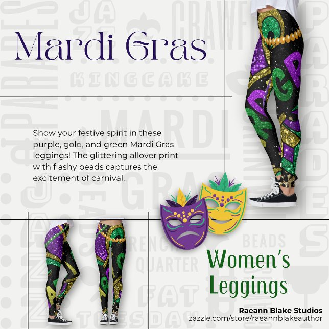 Mardi Gras Women's Leggings (Creator Uploaded)